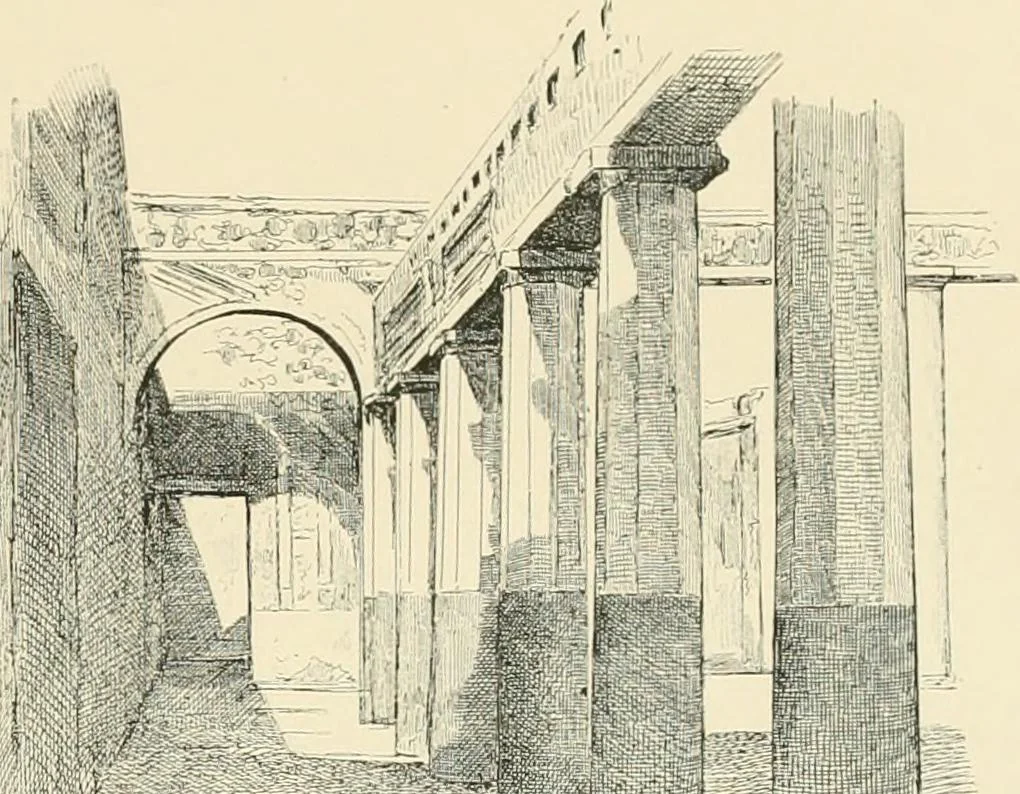 An illustration from Pompei : la ville, les moeurs, les arts, 1899, leaf 348