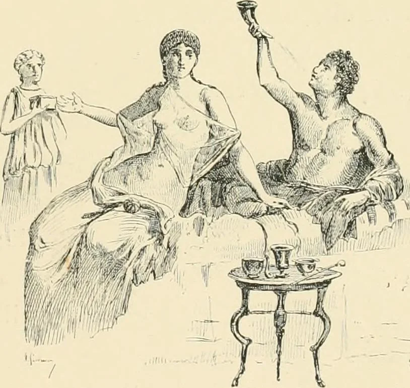 An illustration from Pompei : la ville, les moeurs, les arts, 1899, leaf 390