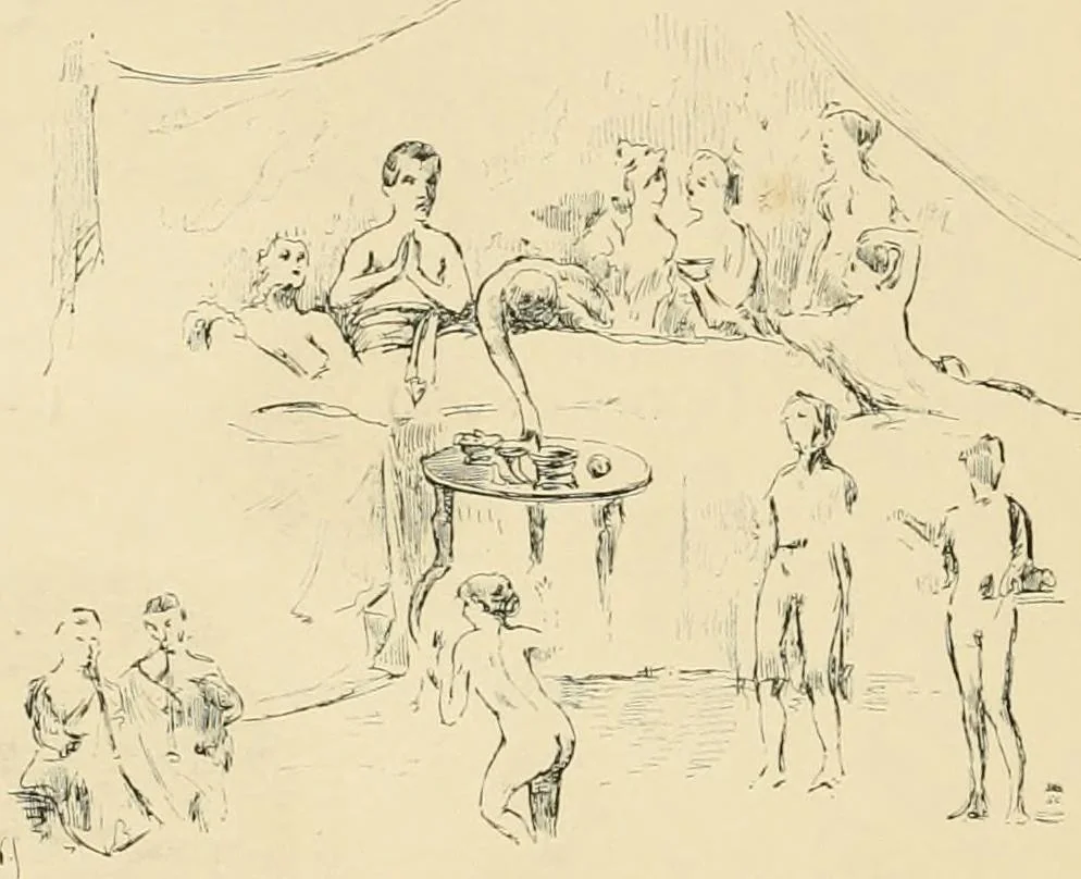 An illustration from Pompei : la ville, les moeurs, les arts, 1899, leaf 391
