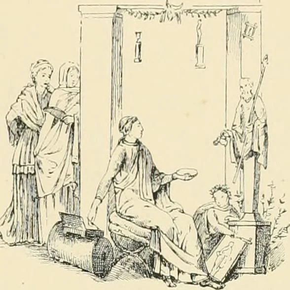 An illustration from Pompei : la ville, les moeurs, les arts, 1899, leaf 416