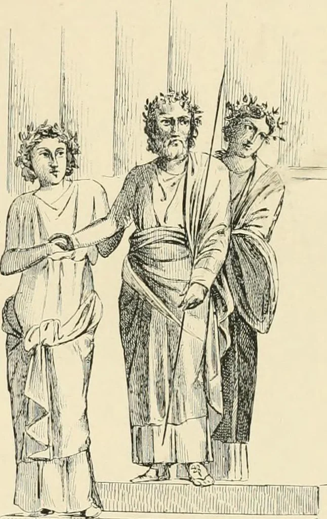 An illustration from Pompei : la ville, les moeurs, les arts, 1899, leaf 426