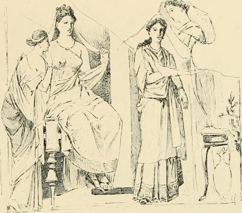 An illustration from Pompei : la ville, les moeurs, les arts, 1899, leaf 448
