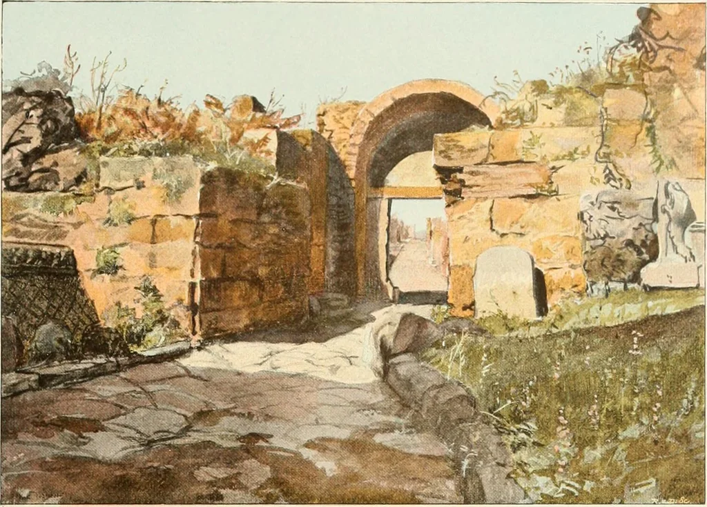 An illustration from Pompei : la ville, les moeurs, les arts, 1899, leaf 58