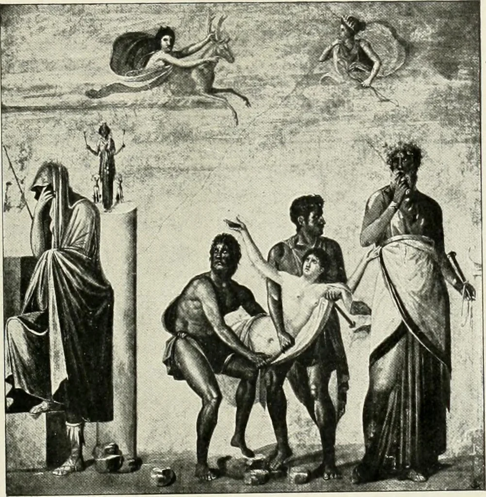 An illustration from Pompéi : histoire-vie privée, 1910, leaf 138