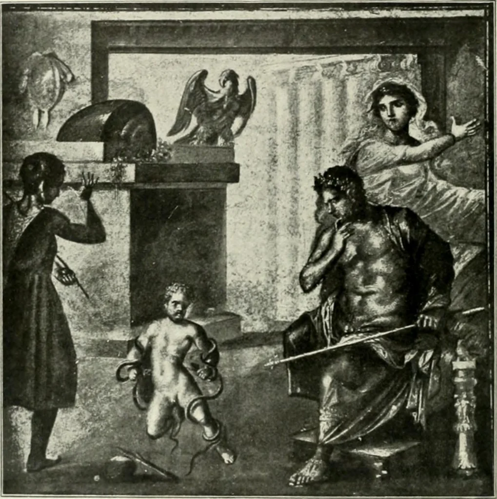 An illustration from Pompéi : histoire-vie privée, 1910, leaf 141