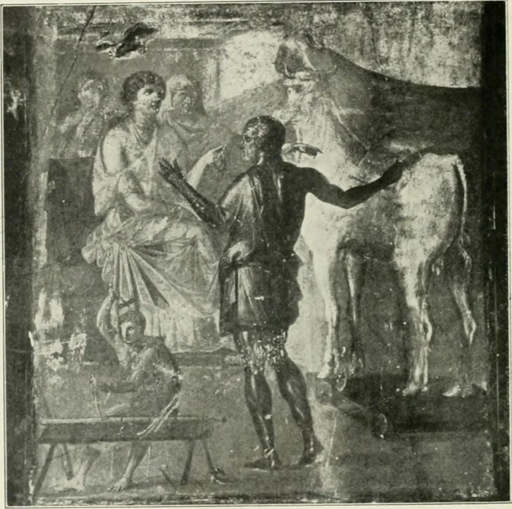An illustration from Pompéi : histoire-vie privée, 1910, leaf 143