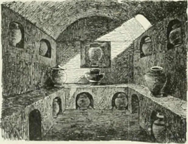 An illustration from Pompéi : histoire-vie privée, 1910, leaf 169