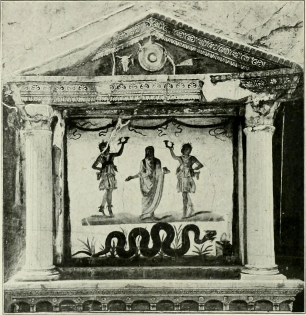 An illustration from Pompéi : histoire-vie privée, 1910, leaf 77