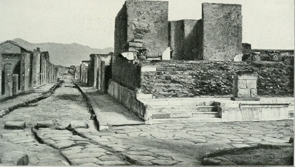An illustration from Pompéi : vie publique, 1906, leaf 74