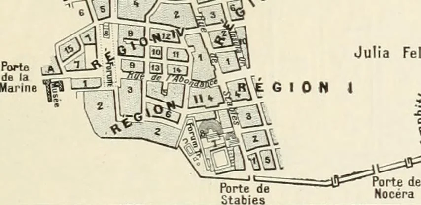 An illustration from Pompéi : vie publique, 1910, leaf 150