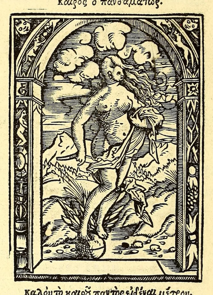 An illustration from Pomponii Melae De orbis situ libri tres, : accuratissime emendati,, 1522, leaf 354