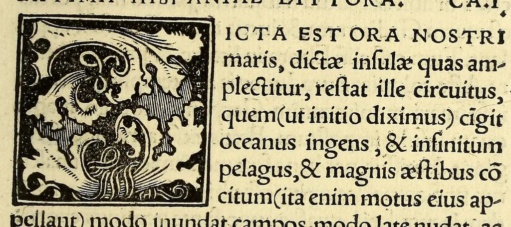 An illustration from Pomponii Melae De situ orbis, libri tres. : cum indice, 1520, leaf 71