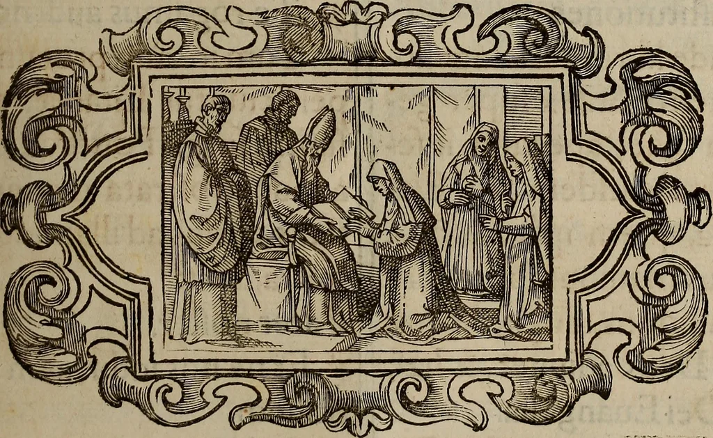 An illustration from Pontificale romanvm Clementis VIII primum : posteà uerò Vrbani VIII ; auctoritate recognitum ; cum figuris, 1683, leaf 172