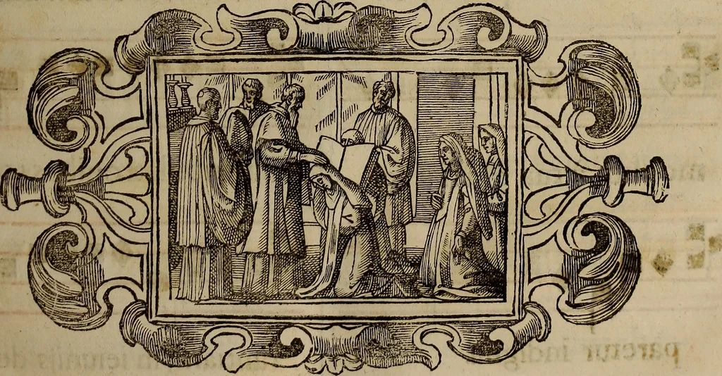 An illustration from Pontificale romanvm Clementis VIII primum : posteà uerò Vrbani VIII ; auctoritate recognitum ; cum figuris, 1683, leaf 176