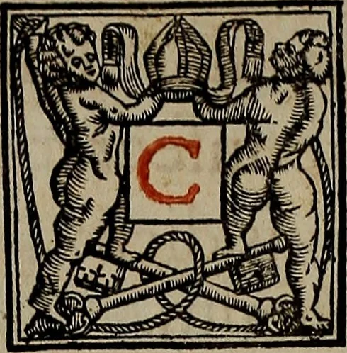 An illustration from Pontificale romanvm Clementis VIII primum : posteà uerò Vrbani VIII ; auctoritate recognitum ; cum figuris, 1683, leaf 221