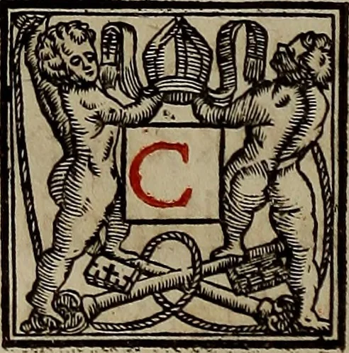 An illustration from Pontificale romanvm Clementis VIII primum : posteà uerò Vrbani VIII ; auctoritate recognitum ; cum figuris, 1683, leaf 23