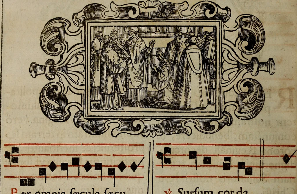 An illustration from Pontificale romanvm Clementis VIII primum : posteà uerò Vrbani VIII ; auctoritate recognitum ; cum figuris, 1683, leaf 239