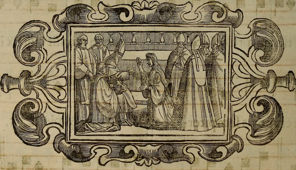 An illustration from Pontificale romanvm Clementis VIII primum : posteà uerò Vrbani VIII ; auctoritate recognitum ; cum figuris, 1683, leaf 245