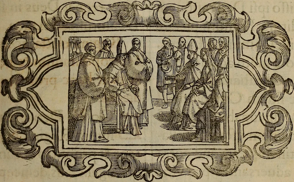 An illustration from Pontificale romanvm Clementis VIII primum : posteà uerò Vrbani VIII ; auctoritate recognitum ; cum figuris, 1683, leaf 250