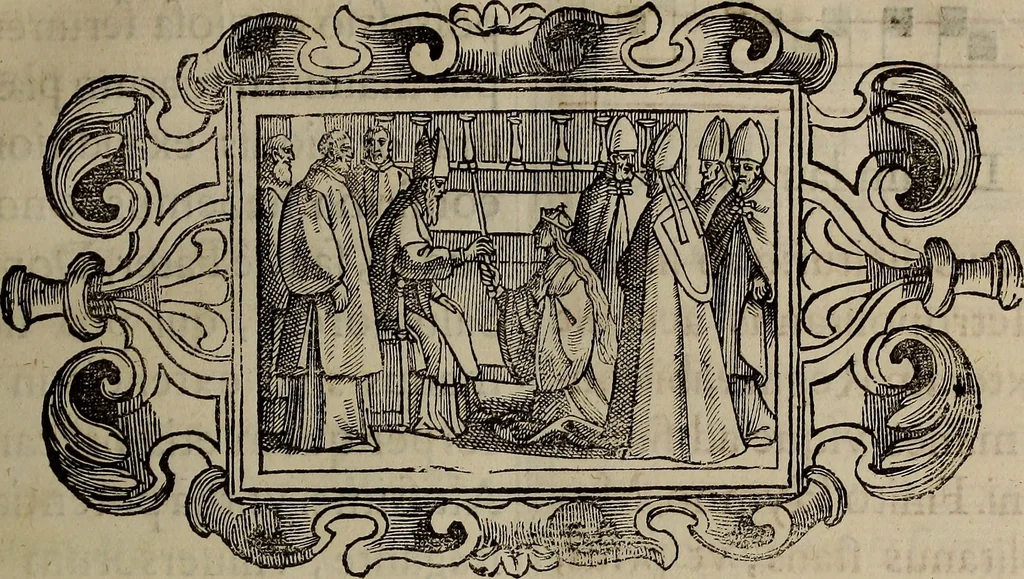 An illustration from Pontificale romanvm Clementis VIII primum : posteà uerò Vrbani VIII ; auctoritate recognitum ; cum figuris, 1683, leaf 262