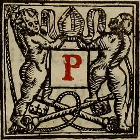 An illustration from Pontificale romanvm Clementis VIII primum : posteà uerò Vrbani VIII ; auctoritate recognitum ; cum figuris, 1683, leaf 28