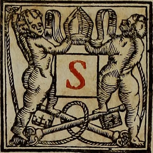 An illustration from Pontificale romanvm Clementis VIII primum : posteà uerò Vrbani VIII ; auctoritate recognitum ; cum figuris, 1683, leaf 39
