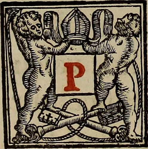 An illustration from Pontificale romanvm Clementis VIII primum : posteà uerò Vrbani VIII ; auctoritate recognitum ; cum figuris, 1683, leaf 473