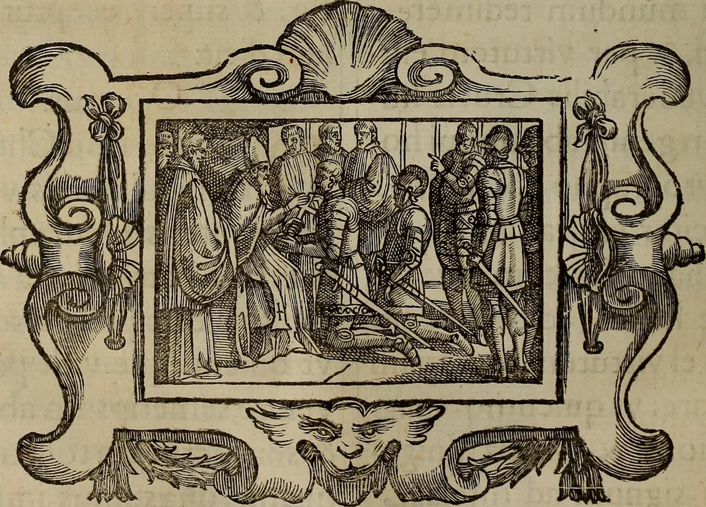 An illustration from Pontificale romanvm Clementis VIII primum : posteà uerò Vrbani VIII ; auctoritate recognitum ; cum figuris, 1683, leaf 509