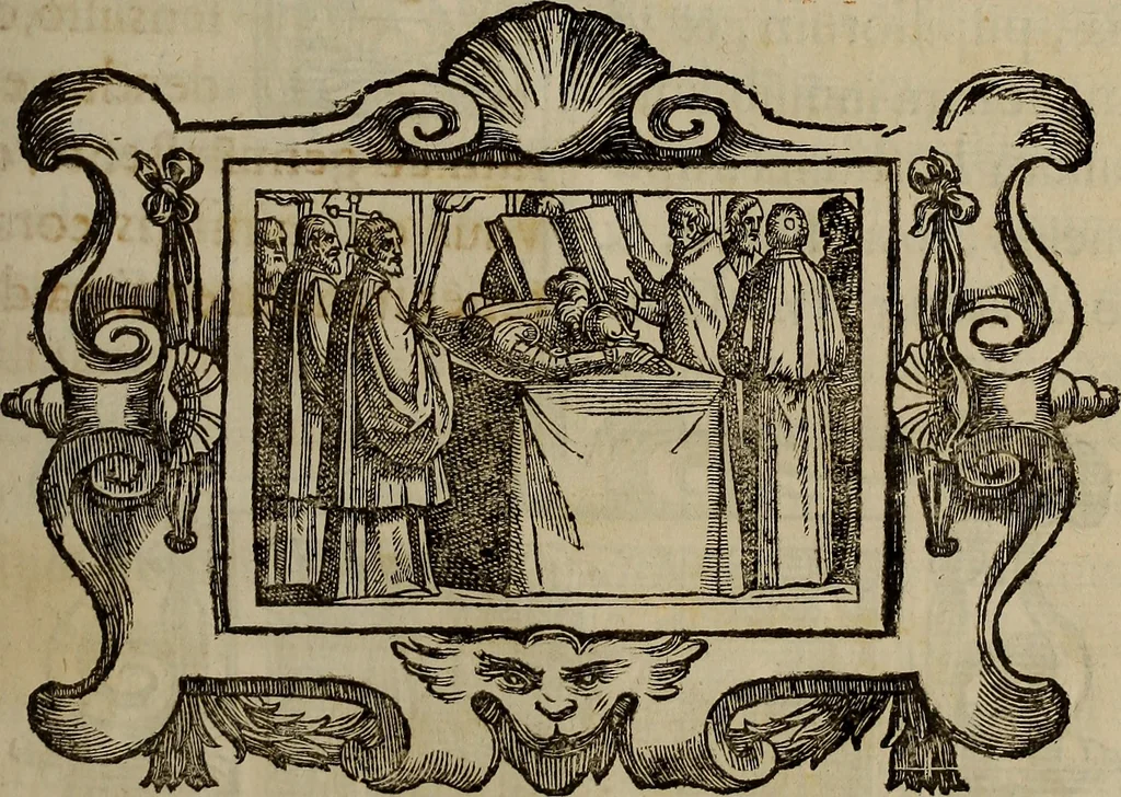 An illustration from Pontificale romanvm Clementis VIII primum : posteà uerò Vrbani VIII ; auctoritate recognitum ; cum figuris, 1683, leaf 510