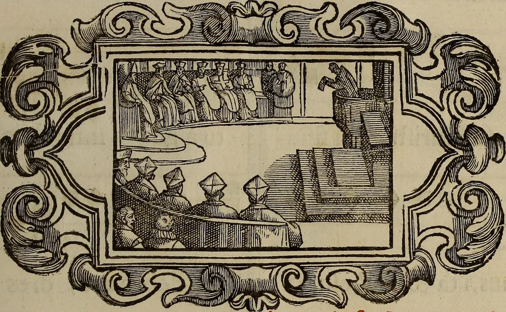 An illustration from Pontificale romanvm Clementis VIII primum : posteà uerò Vrbani VIII ; auctoritate recognitum ; cum figuris, 1683, leaf 514