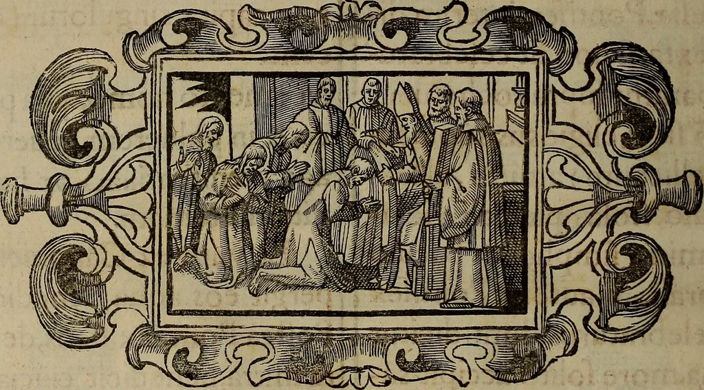 An illustration from Pontificale romanvm Clementis VIII primum : posteà uerò Vrbani VIII ; auctoritate recognitum ; cum figuris, 1683, leaf 519