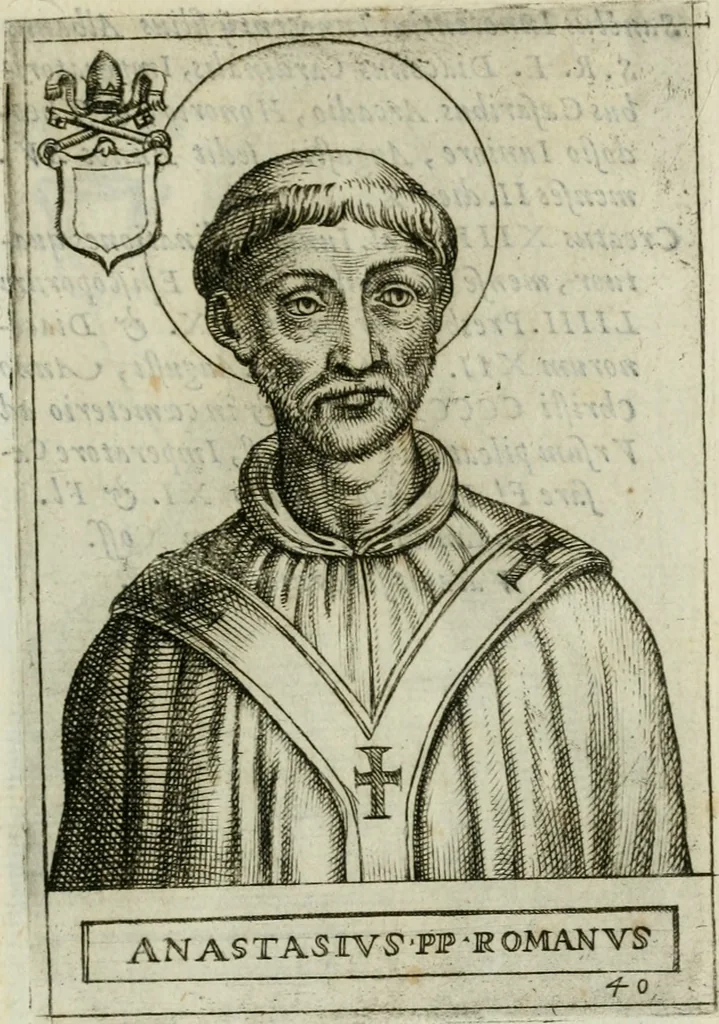 An illustration from Pontificvm Romanorvm effigies, 1580, leaf 108