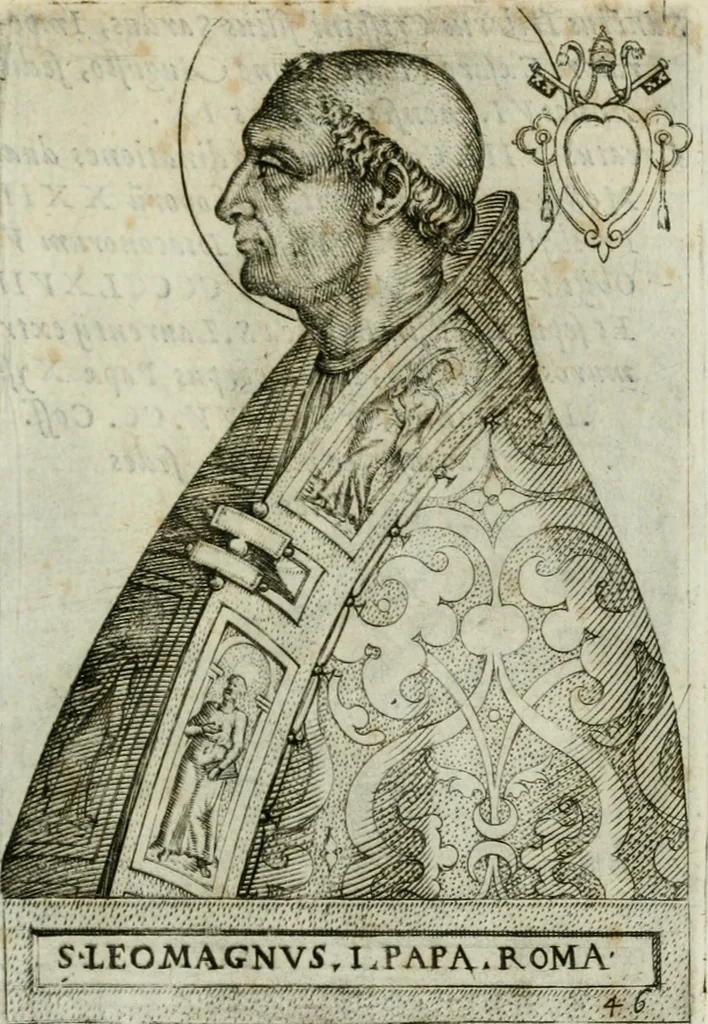 An illustration from Pontificvm Romanorvm effigies, 1580, leaf 120