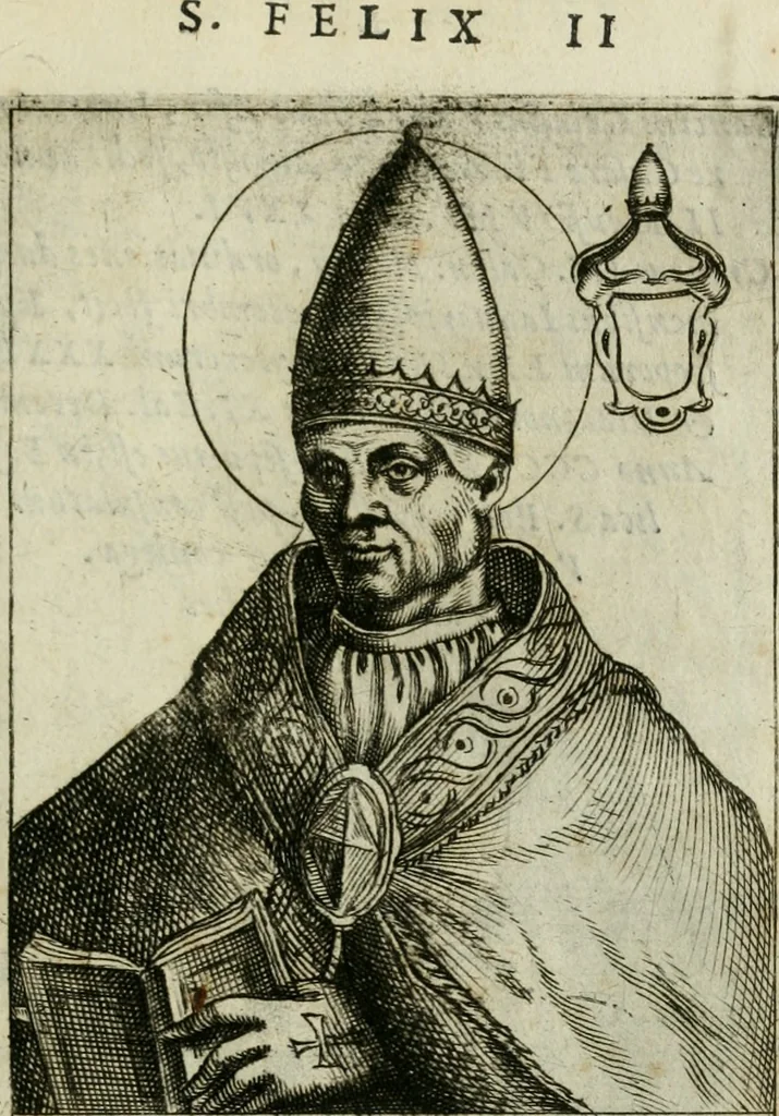 An illustration from Pontificvm Romanorvm effigies, 1580, leaf 126