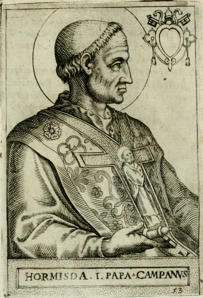 An illustration from Pontificvm Romanorvm effigies, 1580, leaf 134