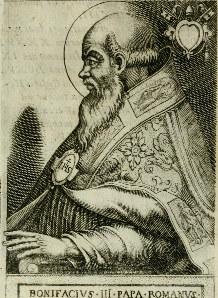 An illustration from Pontificvm Romanorvm effigies, 1580, leaf 162
