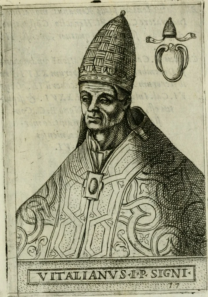 An illustration from Pontificvm Romanorvm effigies, 1580, leaf 182