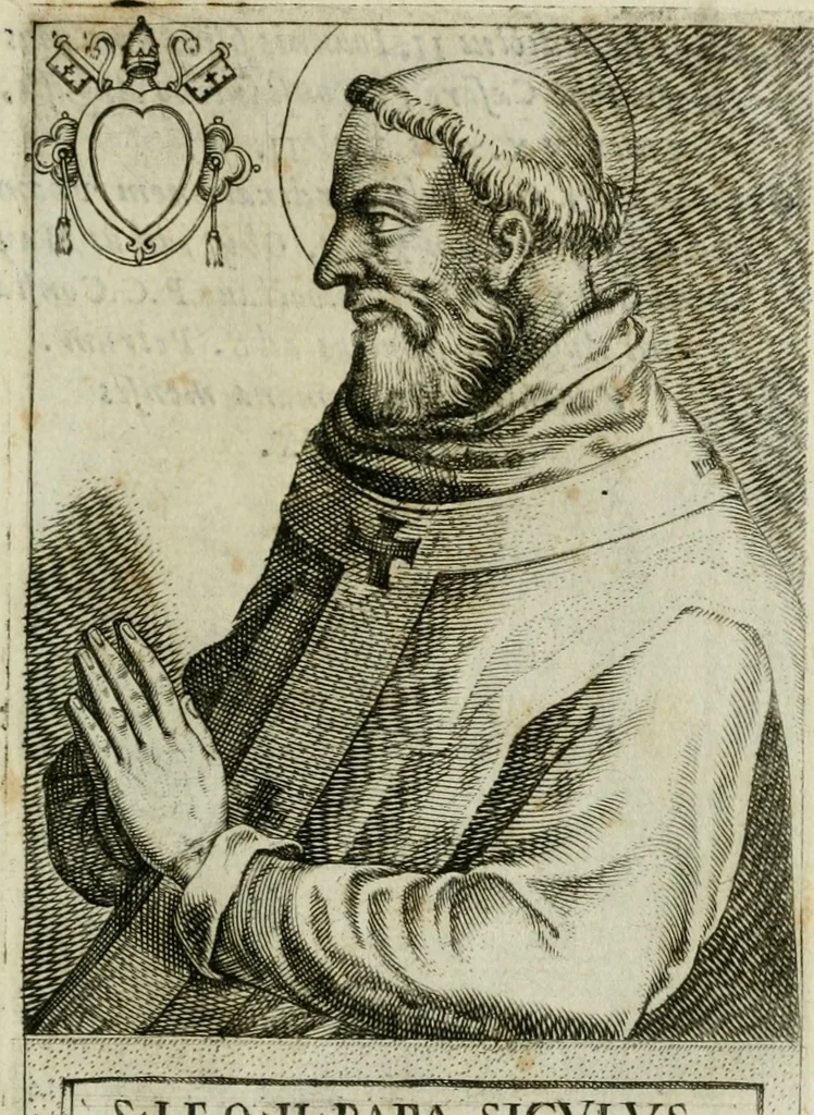 An illustration from Pontificvm Romanorvm effigies, 1580, leaf 190