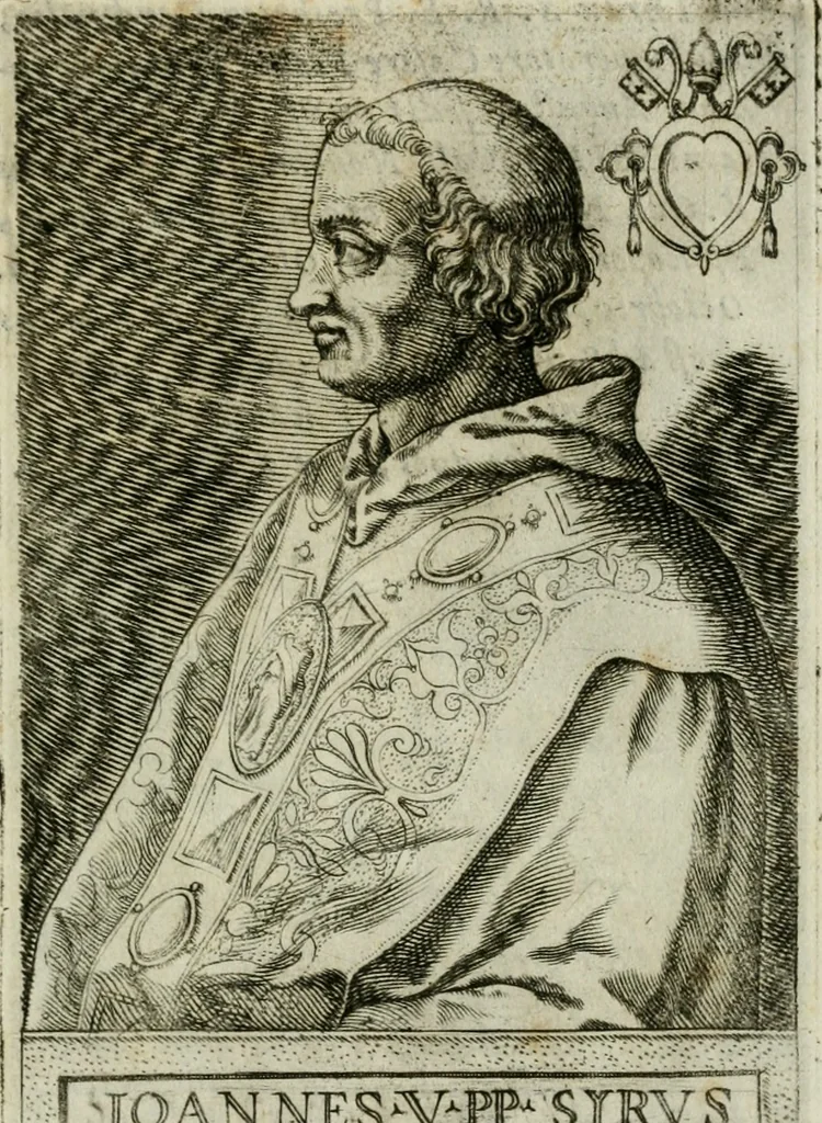 An illustration from Pontificvm Romanorvm effigies, 1580, leaf 194