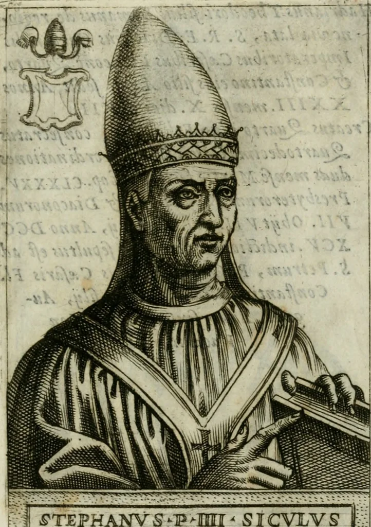 An illustration from Pontificvm Romanorvm effigies, 1580, leaf 220