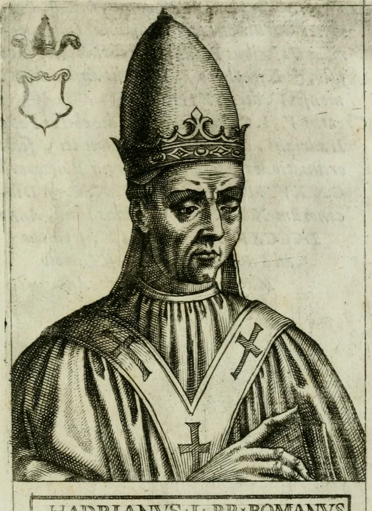 An illustration from Pontificvm Romanorvm effigies, 1580, leaf 222