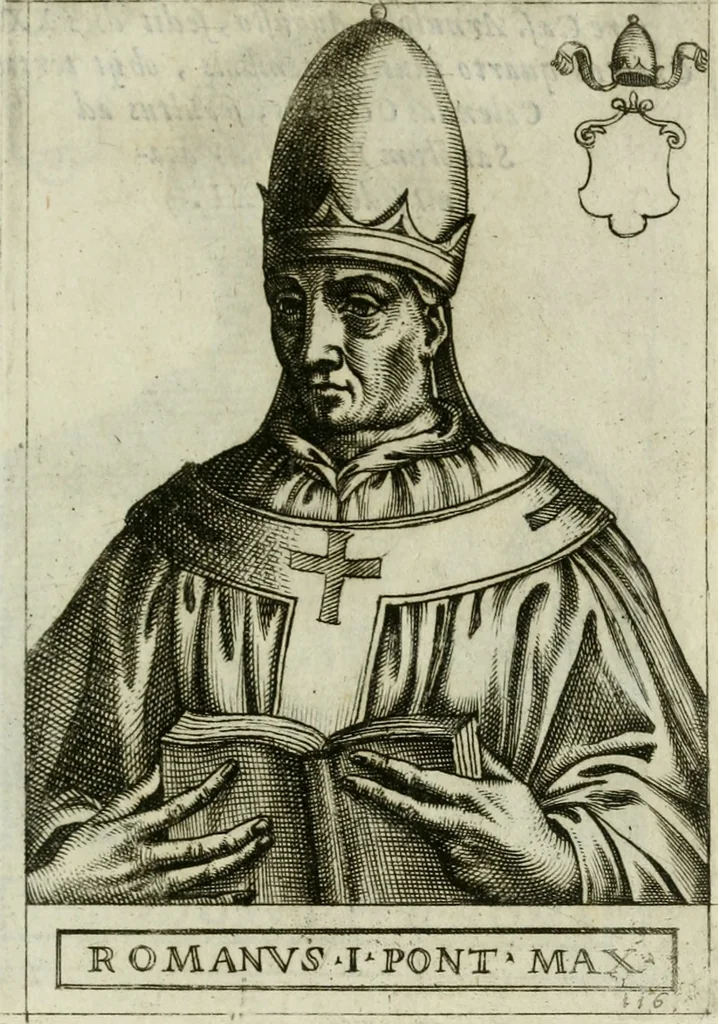 An illustration from Pontificvm Romanorvm effigies, 1580, leaf 260