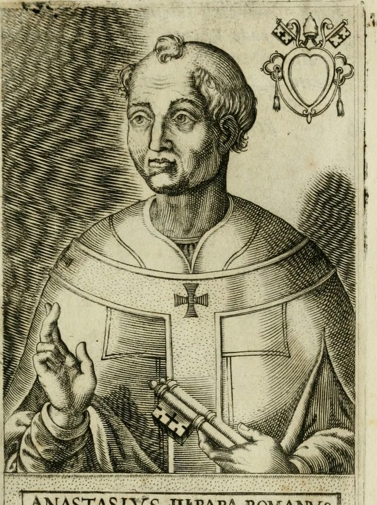 An illustration from Pontificvm Romanorvm effigies, 1580, leaf 274