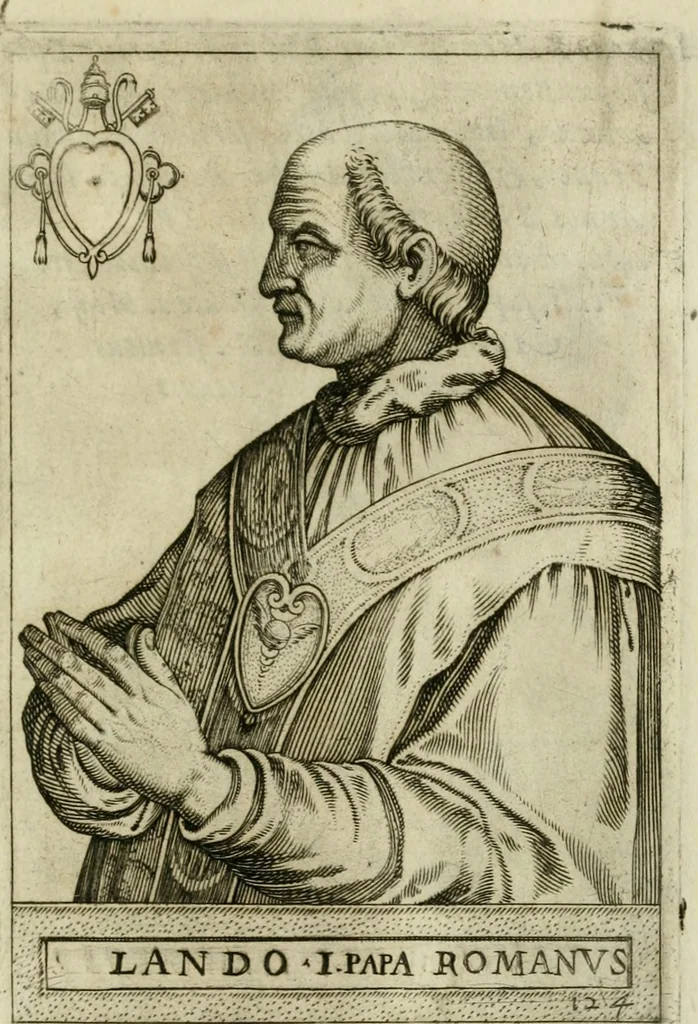 An illustration from Pontificvm Romanorvm effigies, 1580, leaf 276