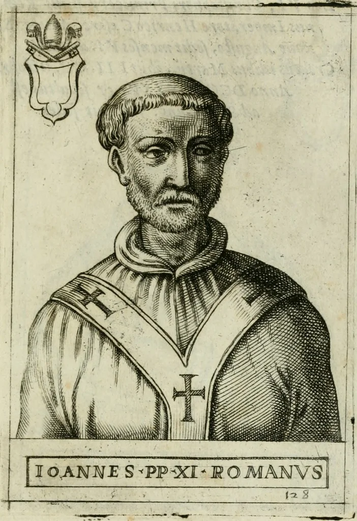 An illustration from Pontificvm Romanorvm effigies, 1580, leaf 280