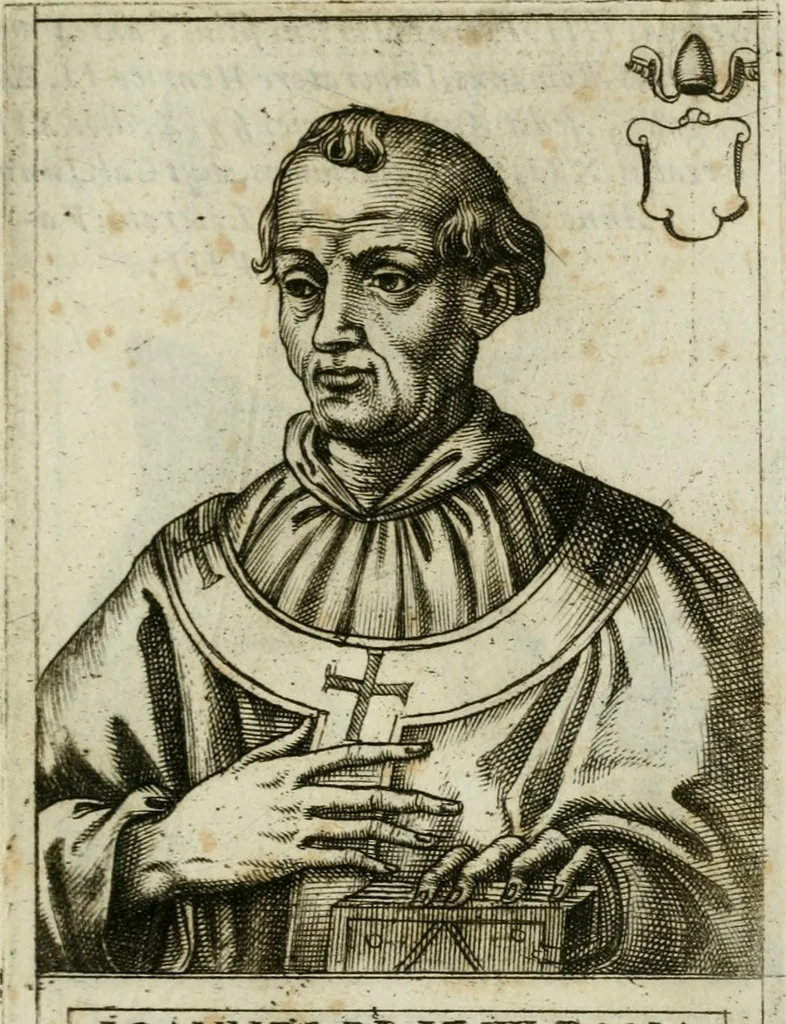 An illustration from Pontificvm Romanorvm effigies, 1580, leaf 320