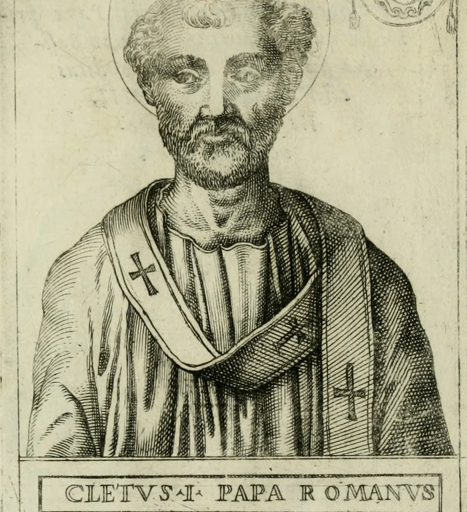 An illustration from Pontificvm Romanorvm effigies, 1580, leaf 34