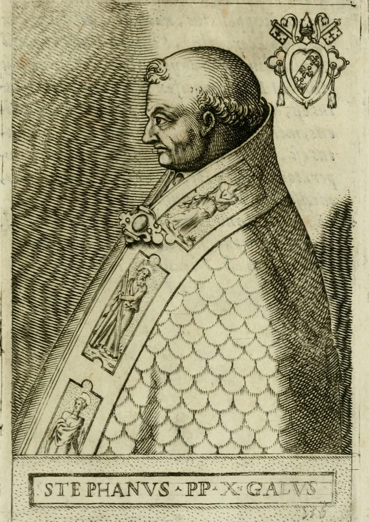 An illustration from Pontificvm Romanorvm effigies, 1580, leaf 340