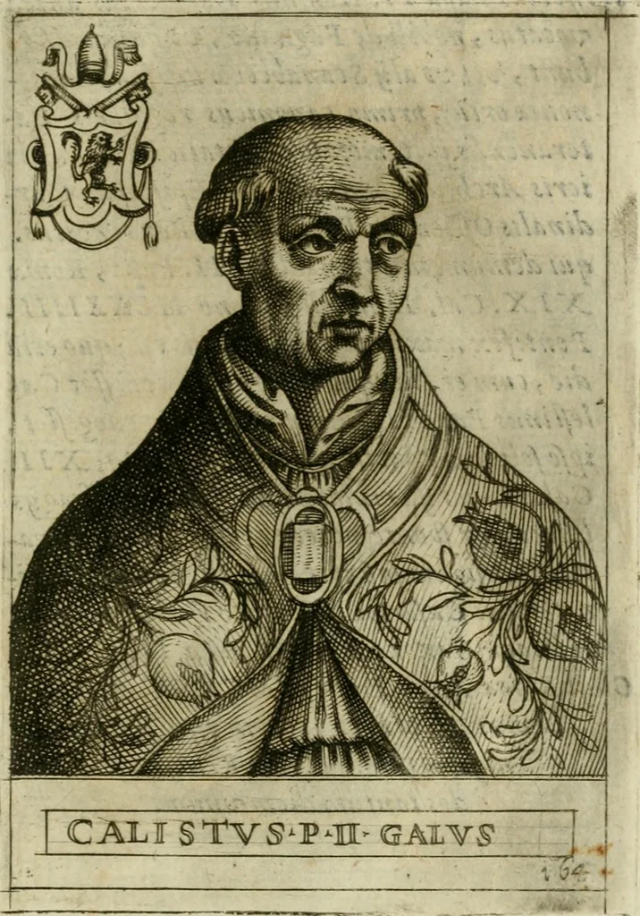 An illustration from Pontificvm Romanorvm effigies, 1580, leaf 356