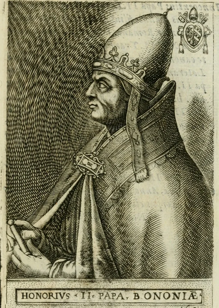 An illustration from Pontificvm Romanorvm effigies, 1580, leaf 358